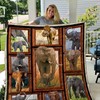 Family Elephant Baby and Mom Elephant Quilt Blanket Bed Set Twin