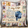 Family To My Wife The House We Had The Cars We Drove: Quilt Bedding Set with Personalized Blanket