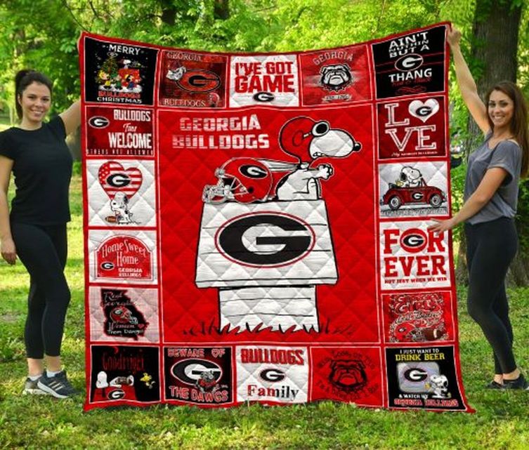 Family-Friendly Georgia Bulldogs Ncaa Quilt Bedding Set