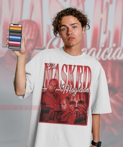 Famous Magician Reveal Tee for Men | The Masked Magician Retro 90s Shirt