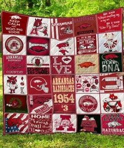 Fan Cave NCAA Arkansas Razorbacks Combined Collected Quilt Bedding Set
