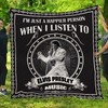 Fan Made Elvis Presley Music Quilt Blanket for Elvis Fans