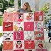 Fanart Her For Fans Quilt Blanket with Nostalgic Theme