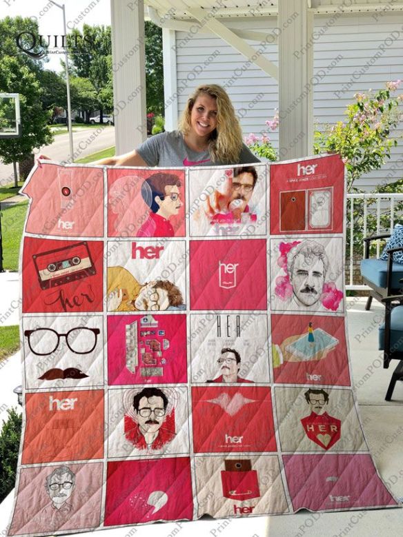 Fanart Her For Fans Quilt Blanket with Nostalgic Theme