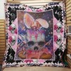 Fancy Skull Wearing Bunny Ears Quilted Bedding Set - For a Playful Touch