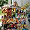 Fans Collection Quilt Blanket with All Godzilla Movies Design and Comfortable Material
