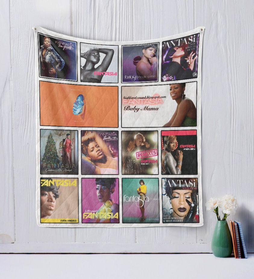 Fantasia Barrino Bootleg Quilt Blanket R&B Music Bedding Set