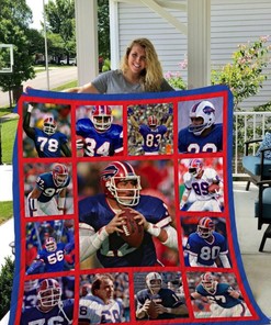 Fantastic Buffalo Bills Legends Collection Quilt Blanket - Perfect for Fans