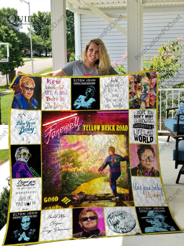 Farewell Yellow Brick Road Elton John For Fan Quilt Bedding Set
