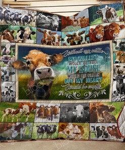 Farm Cow Heartwarming Quilt Blanket