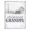 Farm Life Fleece Blanket for Grandparents from Granddaughter and Grandson