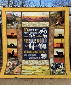 Farmer FFA Quilt Bedding Set - Support FFA and show off your farming pride with this comfy quilt bedding set.