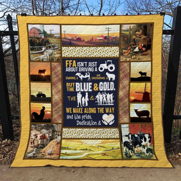 Farmer FFA Quilt Bedding Set - Support FFA and show off your farming pride with this comfy quilt bedding set.