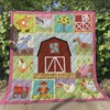 Farmer with Animals Rustic Quilt Bedding Set