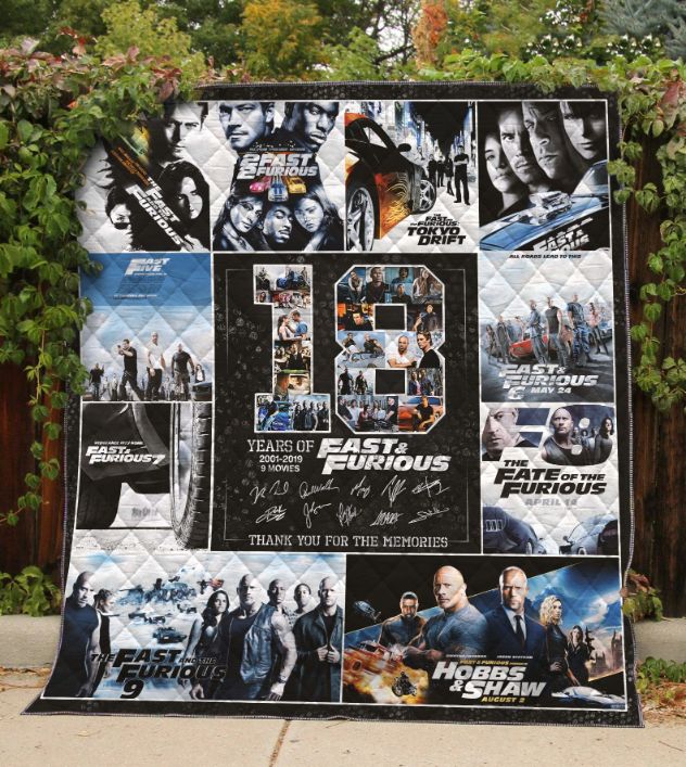Fast & Furious Quilt Bedding Set for Movie Fans