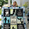 Father And Daughter Love And Support Embodied In This Quilt Blanket