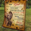 Father-Daughter Bond Celebrated With Sunflower Blanket