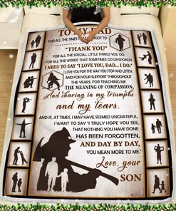 Father-Son Firefighter Quilt Bedding Set - The Times We Cherish