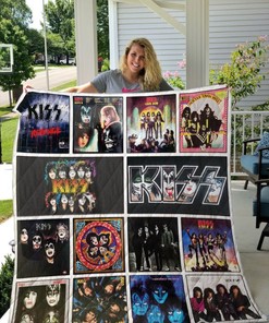 Favorites Kiss For Fans Quilt Blanket Rock Band Bedding Set