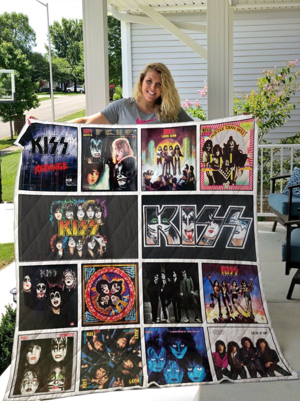 Favorites Kiss For Fans Quilt Blanket Rock Band Bedding Set
