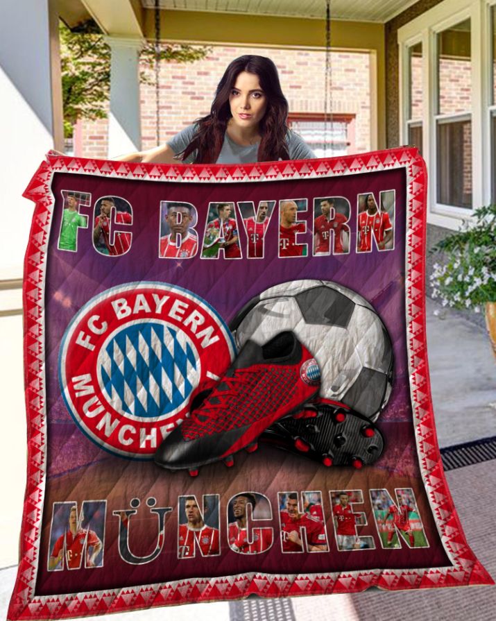 Fc Bayern Mnchen Quilt Blanket - For Soccer Fans