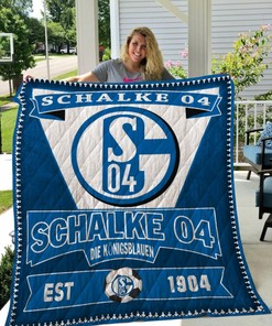 Fc Schalke 04 S04 Quilt Bedding Set - Ideal For Soccer Enthusiasts