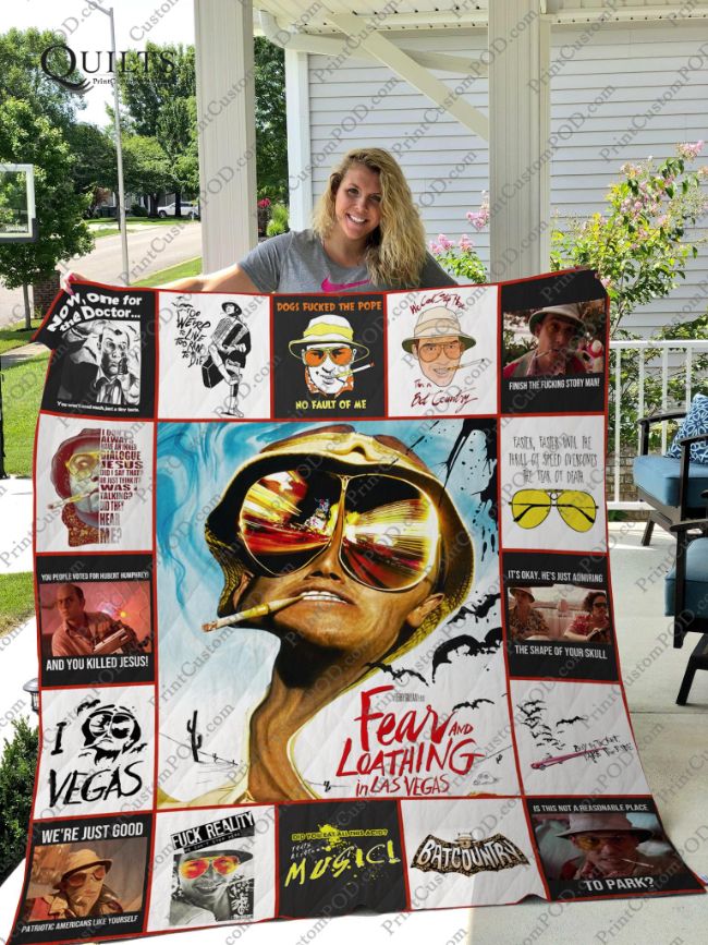 Fear And Loathing In Las Vegas T-Shirt Quilt Bedding Set