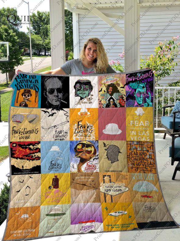 Fear And Loathing In Lasvegas Quilt Blanket - Tribute To Hunter S. Thompson's Masterpiece