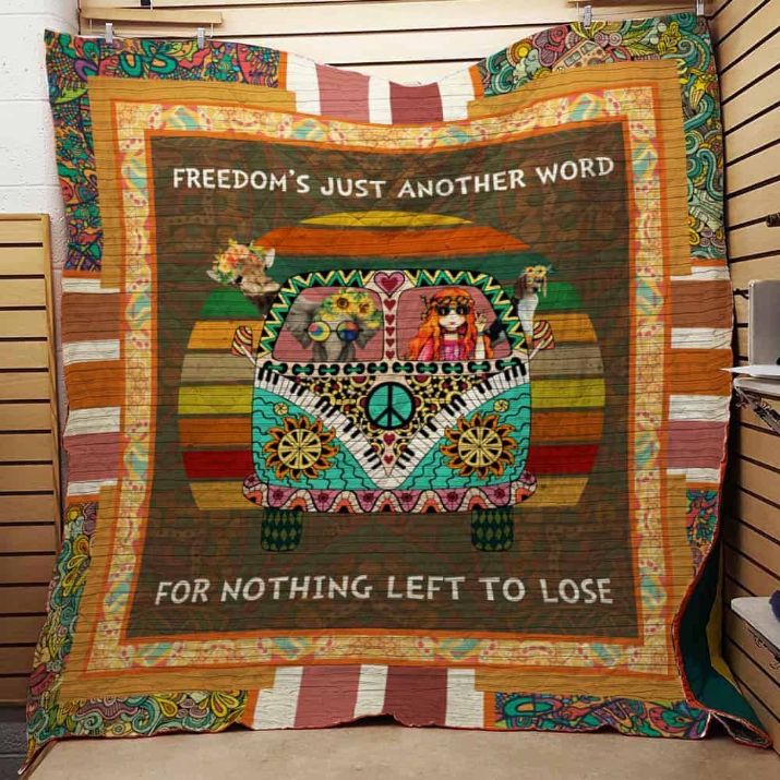 Feel Like a Free Spirit with Hippie Quilt Blanket: Nothing Left To Lose