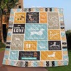 Feel Safe At Night Sleep With A Dachshund Quilt Blanket for Dog Lovers