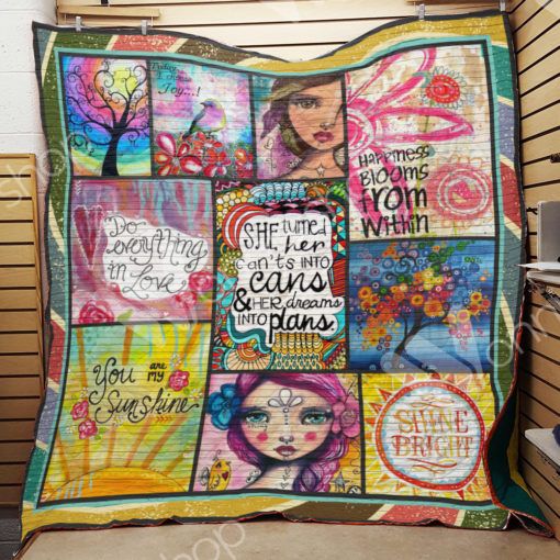 Feel the Hippie Spirit: Hippie Quilt Blanket with Eye-Catching Designs