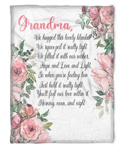 Feel the Love Quilt Bedding Set for Grandparents from Granddaughter and Grandson