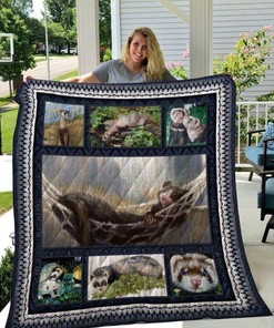 Ferret Quilt Blanket - Unique Gifts for Ferret Lovers