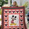 Festive Mickey Mouse Border Quilt Blanket for Fans - Soft and Warm