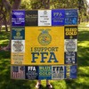 Ffa Quilt Blanket BEEQ5002 DUP with Quotes for Kids, Bed Set Vintage