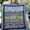 Fight Fight Blue Devils Ncaa Depaul Blue Demons Quilt Bedding Set with Collected Collection Quilt Blanket