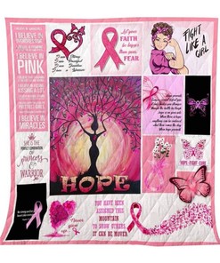 Fight Like A Girl Breast Cancer Awareness Quilt Blanket: Show Support For The Warriors In Your Life
