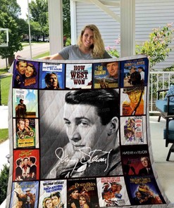 Film Of James Stewart Collection Quilt Bedding Set - Celebrating The Best Of James Stewart's Movies