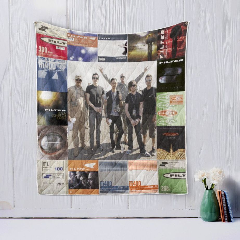 Filter Band Alternative Metal Inspired Quilt Bedding Set