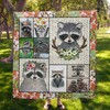 Find Your Spirit Animal With My Spirit Animal Is A Raccoon Quilt Blanket