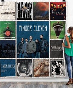 Finger Eleven Throws Albums Quilt Blanket - Ideal for Fans of Alternative Rock Music