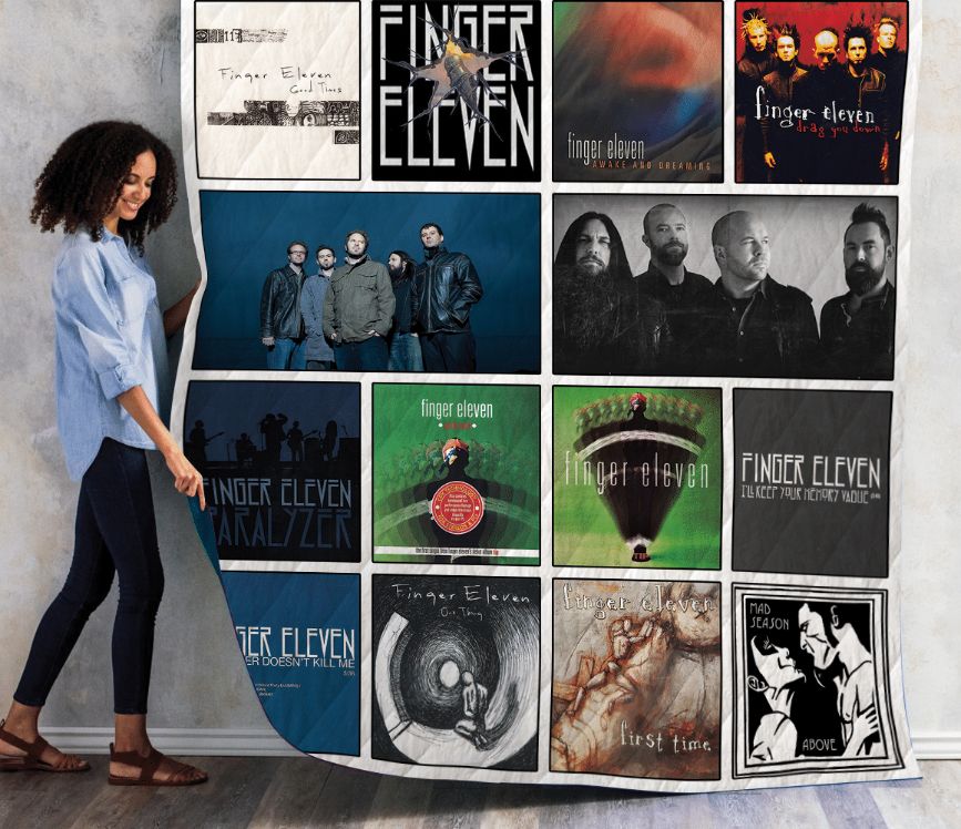 Finger Eleven Throws Band Quilt Bedding Set