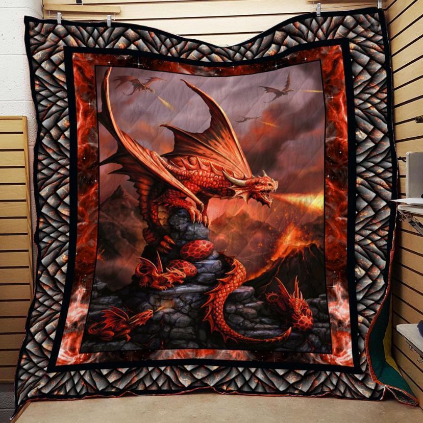 Fire Dragon Quilt 2912-01 for Fantasy Lovers