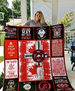 Firefighter Canada Keep Calm And Gear Up Bedding Set - A Patriotic Tribute