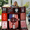 Firefighter Quilt Blanket - Keep Calm And Gear Up