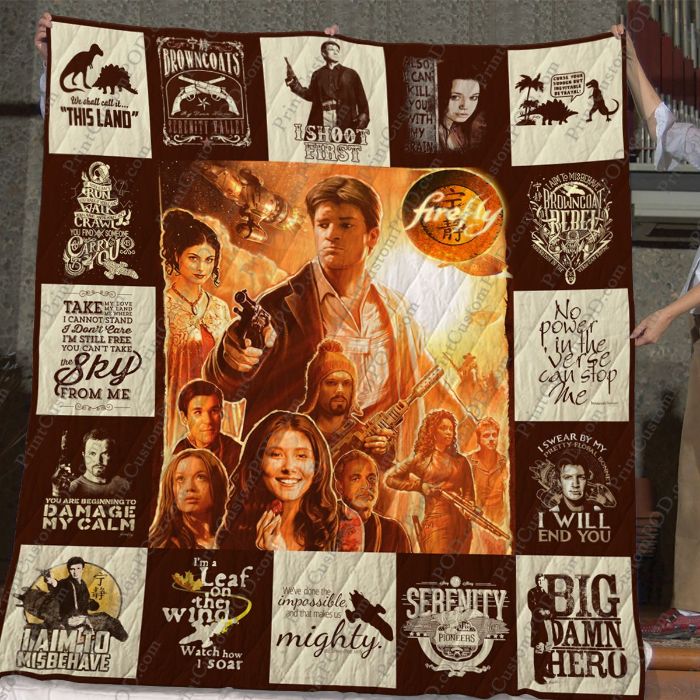 Firefly For Fans Big Damn Hero Quilt Blanket - Browncoats Unite for Fans