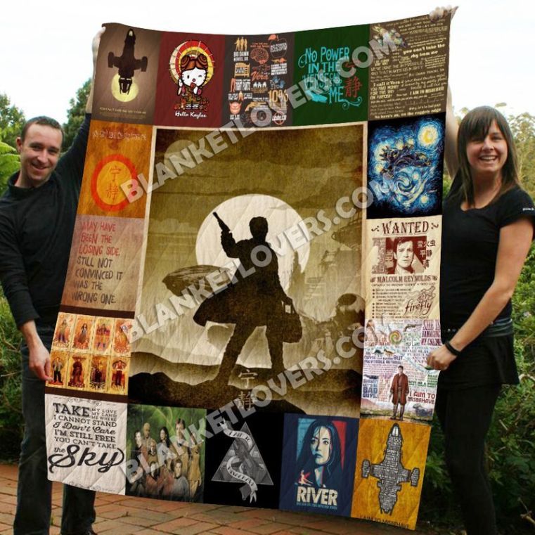 Firefly Wanted Quilt Blanket for Fans of Joss Whedon's Firefly