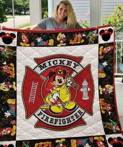 Fireman Mickey Quilt Bedding Set - Perfect For Kids