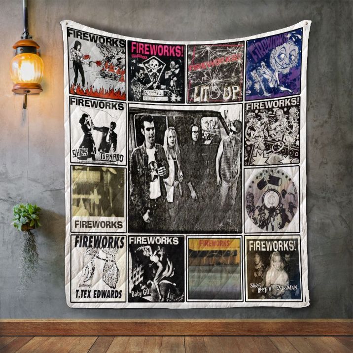 Fireworks Album She's A Tornado Quilt Bedding Set for Music Lovers