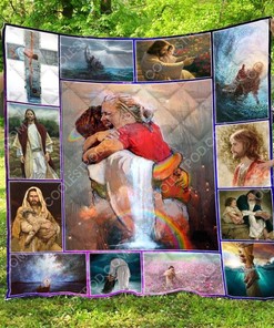 First Day in Heaven Quilt Bedding Set with Quilt Blanket, Great Gift for Religious People